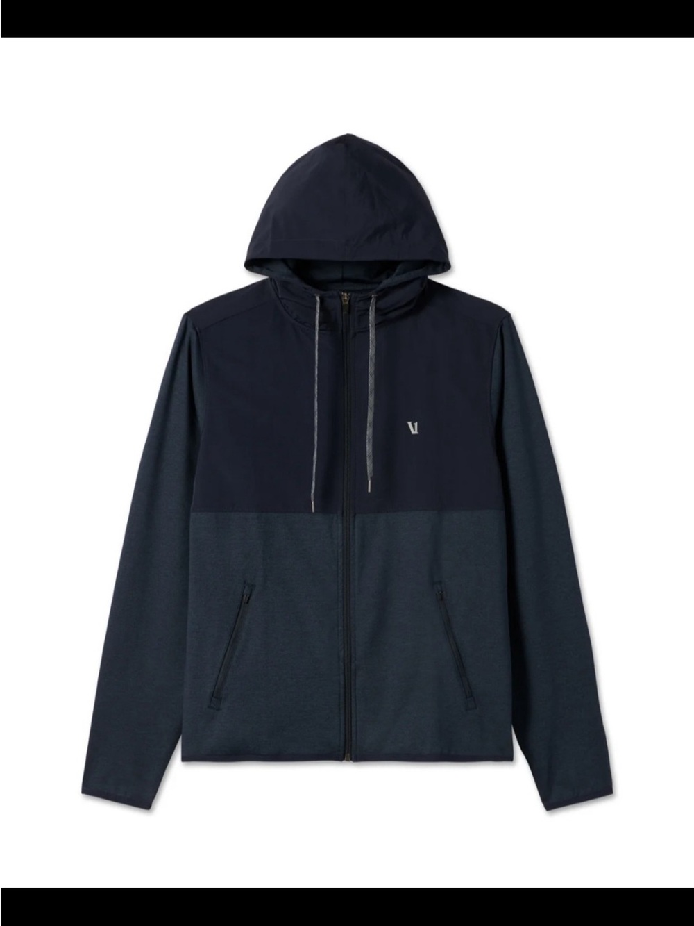 Vuori athletic longsleeve Sunday Element navy blue ink heather Jacket size XL